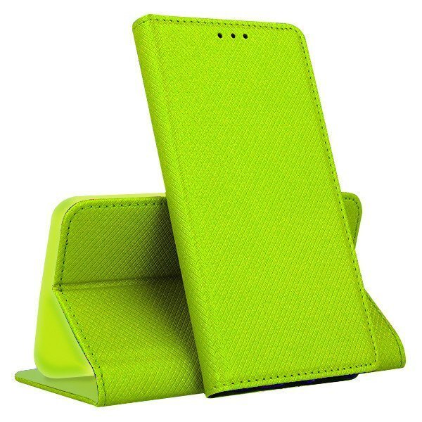 Mocco Smart Magnet Book Case For Samsung A805 Galaxy A80 Green kaina ir informacija | Telefono dėklai | pigu.lt