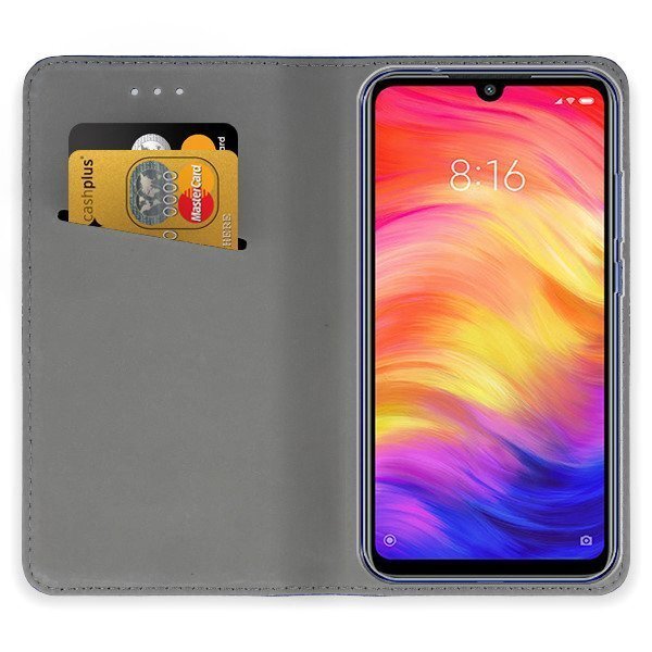 Mocco Smart Magnet Book Case For Xiaomi Mi 8 Lite / 8X Blue kaina ir informacija | Telefono dėklai | pigu.lt