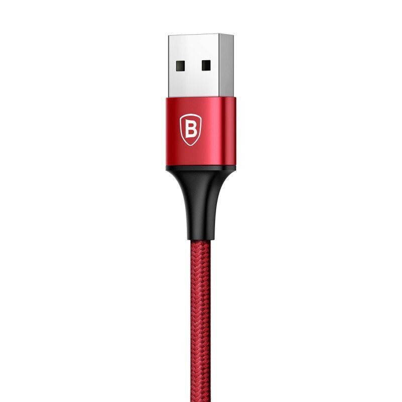 Kabelis Baseus USB Rapid 2In1 Lightning / Micro Usb 3A 1.2m, raudonas (CAML-SU09) kaina ir informacija | Laidai telefonams | pigu.lt