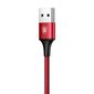 Kabelis Baseus USB Rapid 2In1 Lightning / Micro Usb 3A 1.2m, raudonas (CAML-SU09) kaina ir informacija | Laidai telefonams | pigu.lt