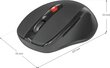 "defender mouse ultra mm-315" pelė, 1600dpi, optinė, 6 bitai, belaidė, juoda, 1 vnt. kaina ir informacija | Pelės | pigu.lt