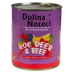 Влажный корм Dolina Noteci Superfood для собак с говядиной и олениной, 400 г цена и информация | Консервы для собак | pigu.lt