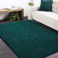 Neslystantis kilimas Shaggy Dark Green, 80x150 cm, 20 mm, polipropilenas