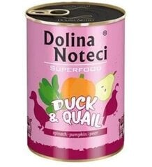 Dolina Noteci Premium SuperFood su antiena ir putpele, 6x400 g kaina ir informacija | Konservai šunims | pigu.lt