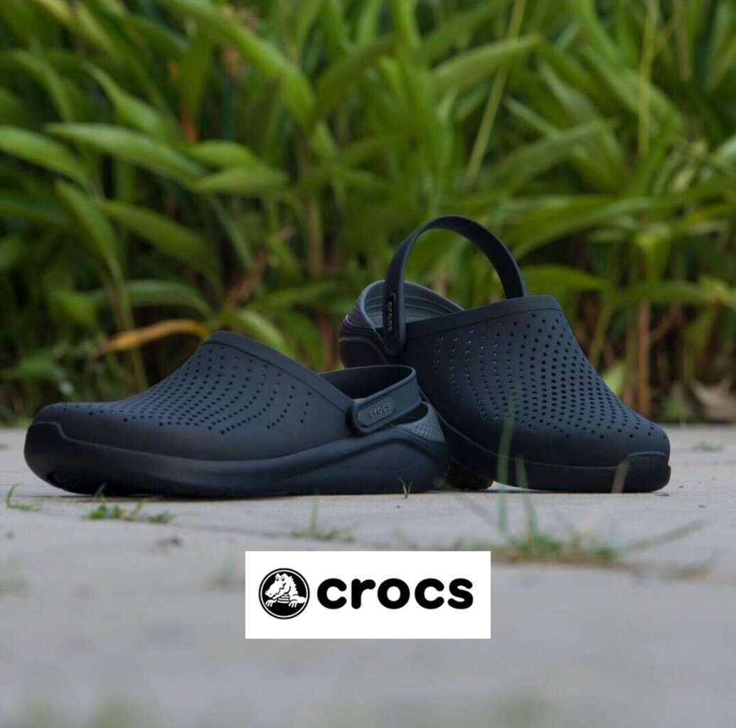 Crocs™ vyriškos šlepetės LiteRide Clog, juodos kaina ir informacija | Vyriškos šlepetės, basutės | pigu.lt