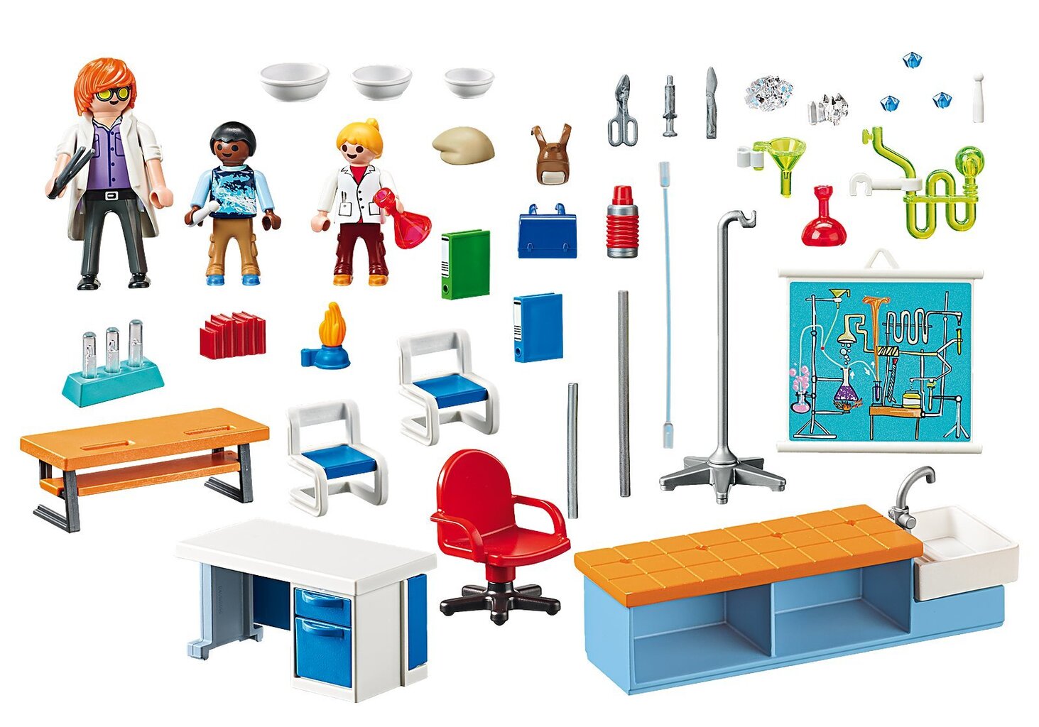 9456 PLAYMOBIL® City Life, Chemijos pamoka kaina ir informacija | Konstruktoriai ir kaladėlės | pigu.lt