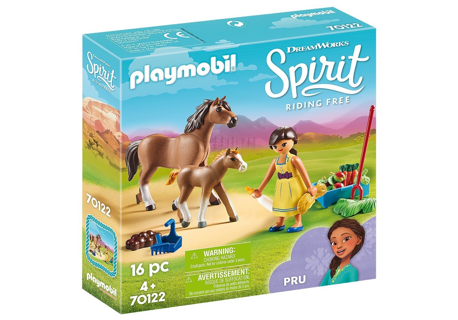 70122 PLAYMOBIL® DreamWorks Spirit, Pru ir kumelė su naujagimiu kaina ir informacija | Konstruktoriai ir kaladėlės | pigu.lt