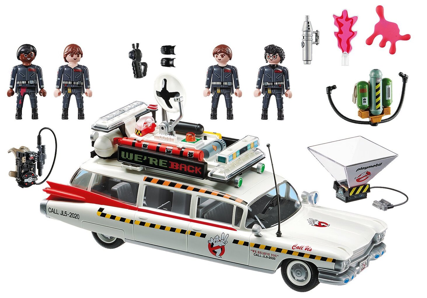 70170 PLAYMOBIL® Ghostbusters™ Ecto-1A vaiduoklių gaudimo mašina kaina ir informacija | Konstruktoriai ir kaladėlės | pigu.lt