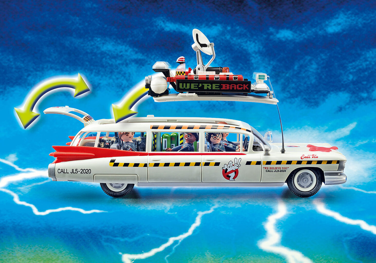 70170 PLAYMOBIL® Ghostbusters™ Ecto-1A vaiduoklių gaudimo mašina kaina ir informacija | Konstruktoriai ir kaladėlės | pigu.lt