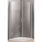 Keturkampė dušo kabina P1222 100x100 skaidri be pado kaina ir informacija | Dušo kabinos | pigu.lt