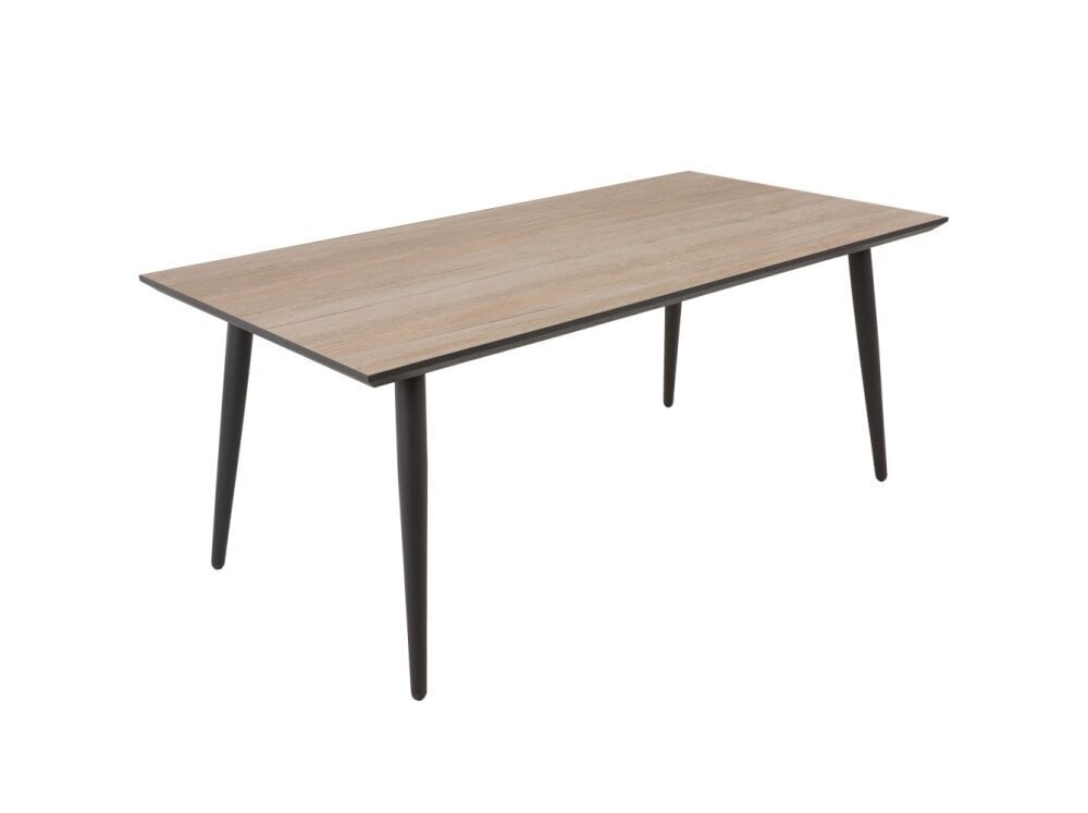 Lauko stalas Patio Hugo 180, rudas/pilkas kaina ir informacija | Lauko stalai, staliukai | pigu.lt