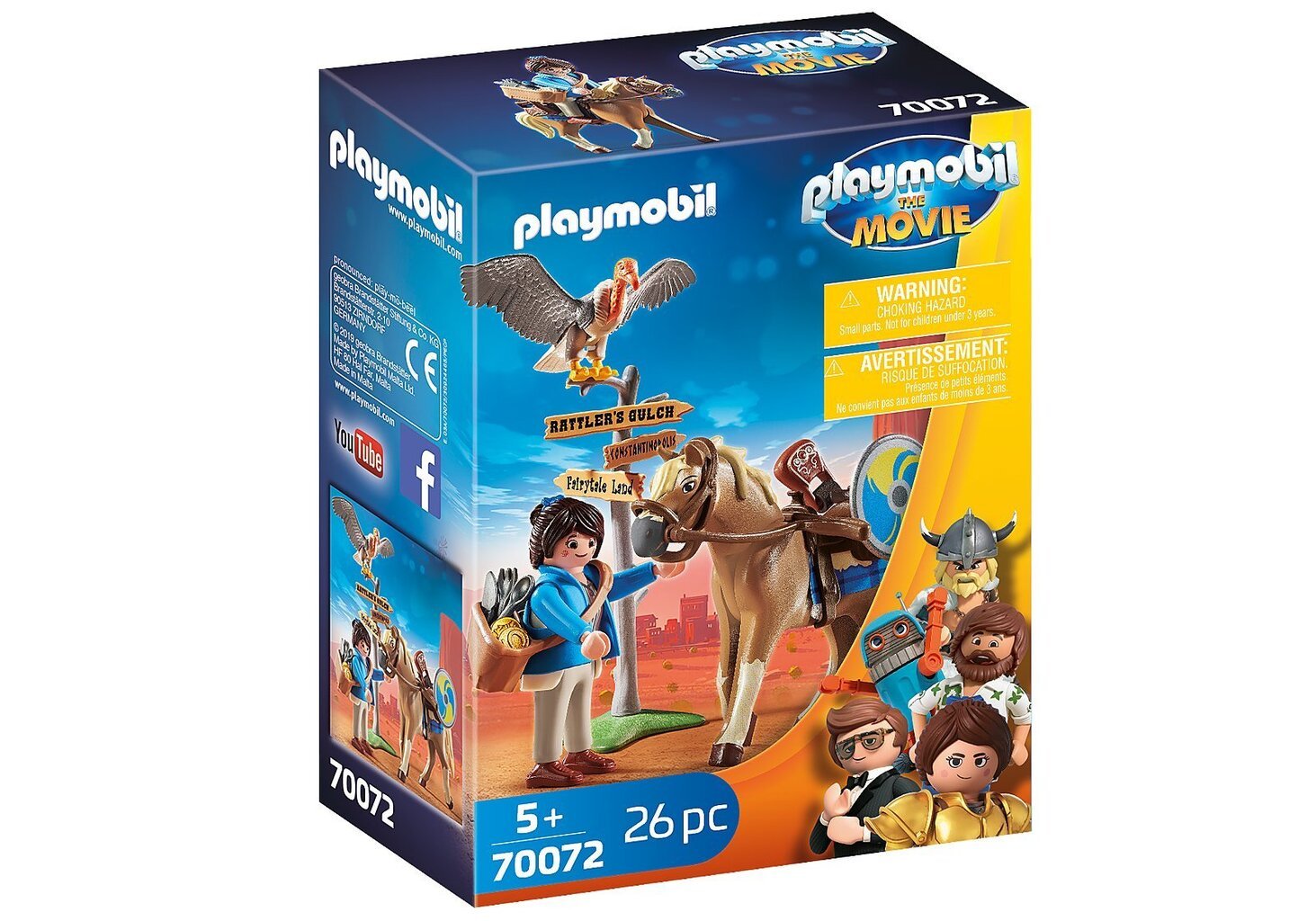 70072 PLAYMOBIL® The Movie Marla ir jos žirgas kaina ir informacija | Konstruktoriai ir kaladėlės | pigu.lt