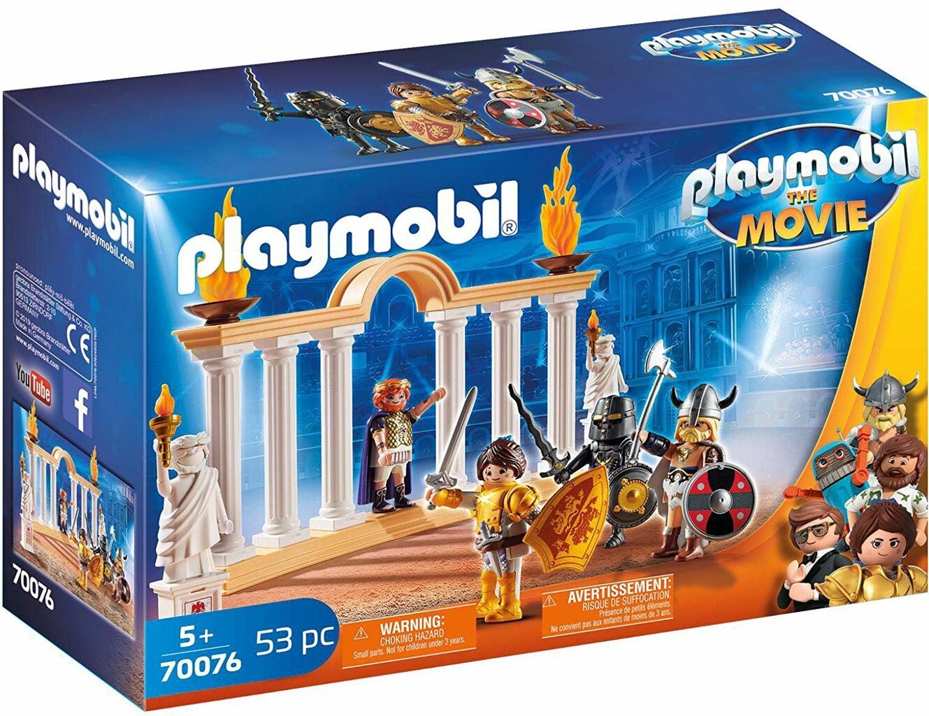 70076 PLAYMOBIL® The Movie Imperatorius Maksimusas Koliziejuje kaina ir informacija | Konstruktoriai ir kaladėlės | pigu.lt