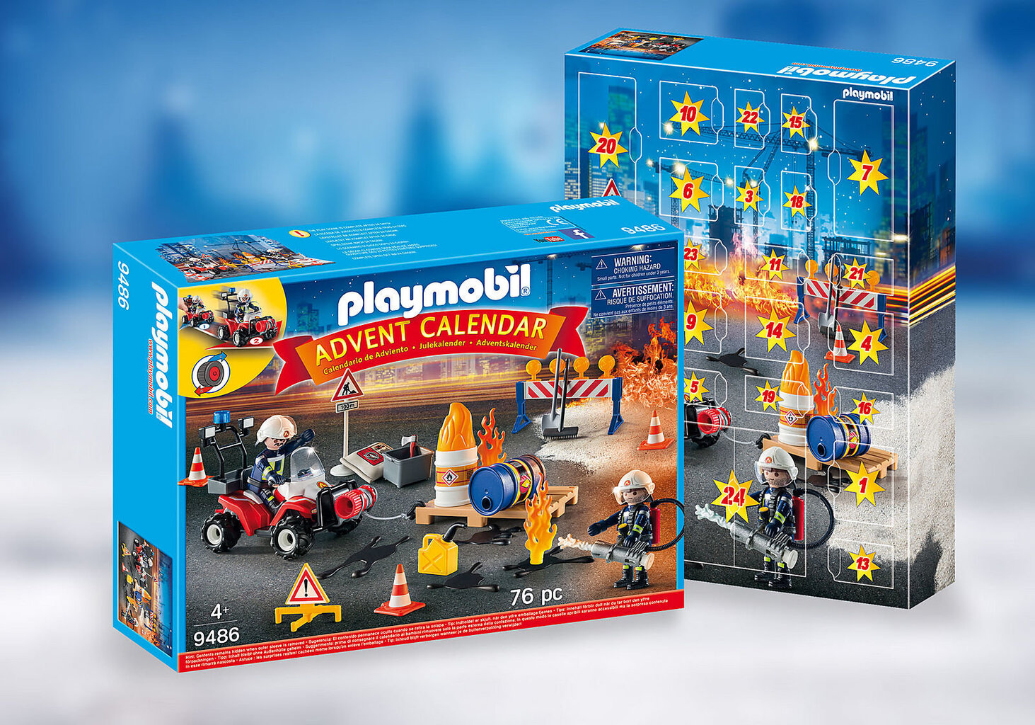 9486 PLAYMOBIL® Advento kalendorius Gaisro gesinimo operacija kaina ir informacija | Žaislai berniukams | pigu.lt