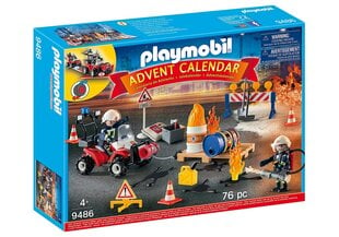 9486 PLAYMOBIL® Advento kalendorius Gaisro gesinimo operacija kaina ir informacija | Žaislai berniukams | pigu.lt