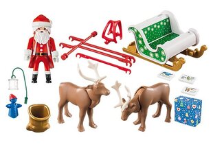 PLAYMOBIL® 9496 Christmas Санта-Клаус с санями цена и информация | Конструкторы и кубики | pigu.lt