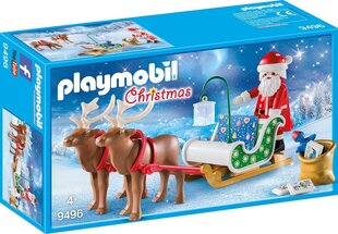 PLAYMOBIL® 9496 Christmas Санта-Клаус с санями цена и информация | Конструкторы и кубики | pigu.lt