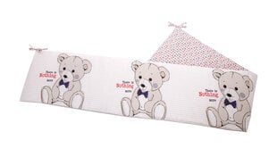 Minkšta lovytės apsauga KikkaBoo Teddy Bear, 180 cm kaina ir informacija | Saugos varteliai, apsaugos | pigu.lt