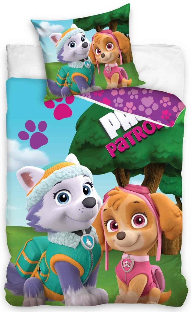 Vaikiškas patalynės komplektas Paw Patrol (Šunyčiai Patruliai), 2 dalių  kaina | pigu.lt