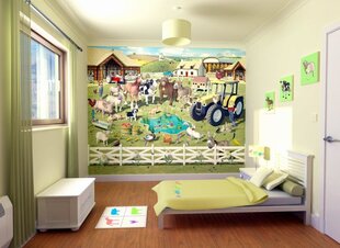 Fototapetai Farmyard Fun kaina ir informacija | Vaikiški fototapetai | pigu.lt