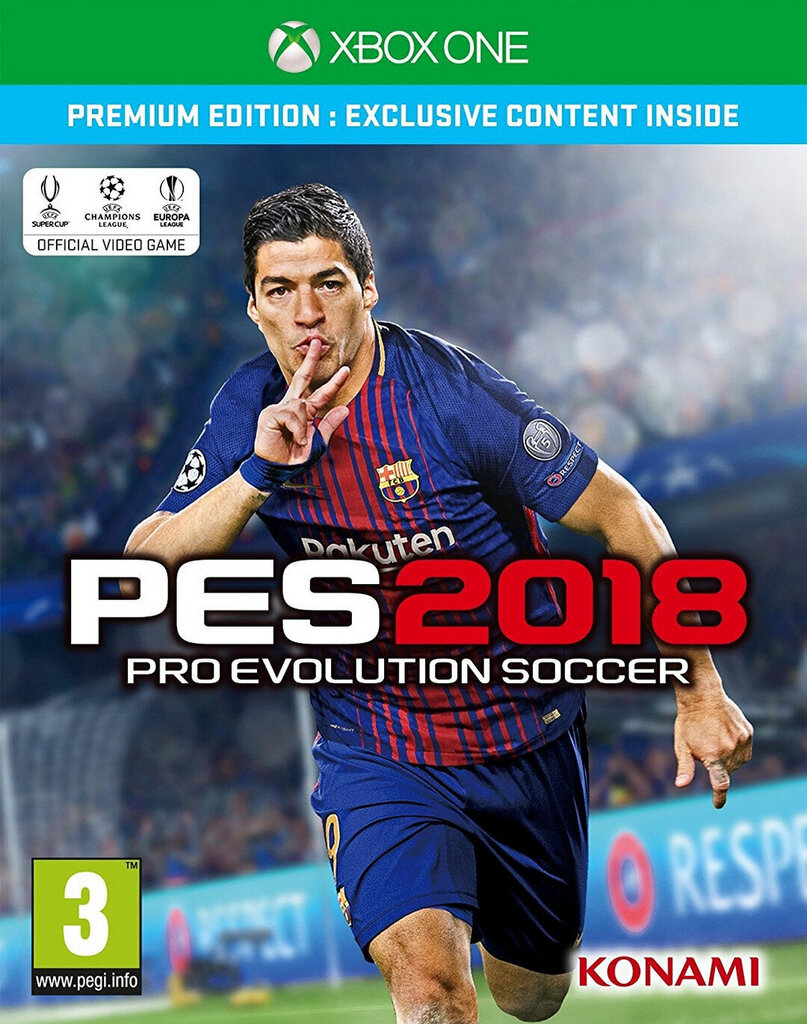 Pro Evolution Soccer 2018,Premium Edition Xbox One kaina ir informacija | Kompiuteriniai žaidimai | pigu.lt