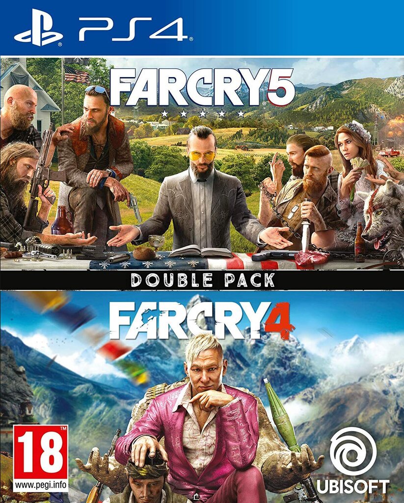 Компьютерная игра Far Cry 4 & Far Cry 5 (Double Pack) Playstation 4 PS4  Game цена | pigu.lt