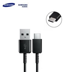 Samsung EP-DG970BBE Galaxy S10 / S10+ / S10e USB 2.0 на Type-C 3.1 Qualcom Кабель данных и заряда 1.2m Черный (OEM) цена и информация | Кабели для телефонов | pigu.lt