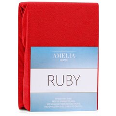 AmeliaHome махровая простыня с резинкой Ruby, 200x200 см цена и информация | Простыни | pigu.lt