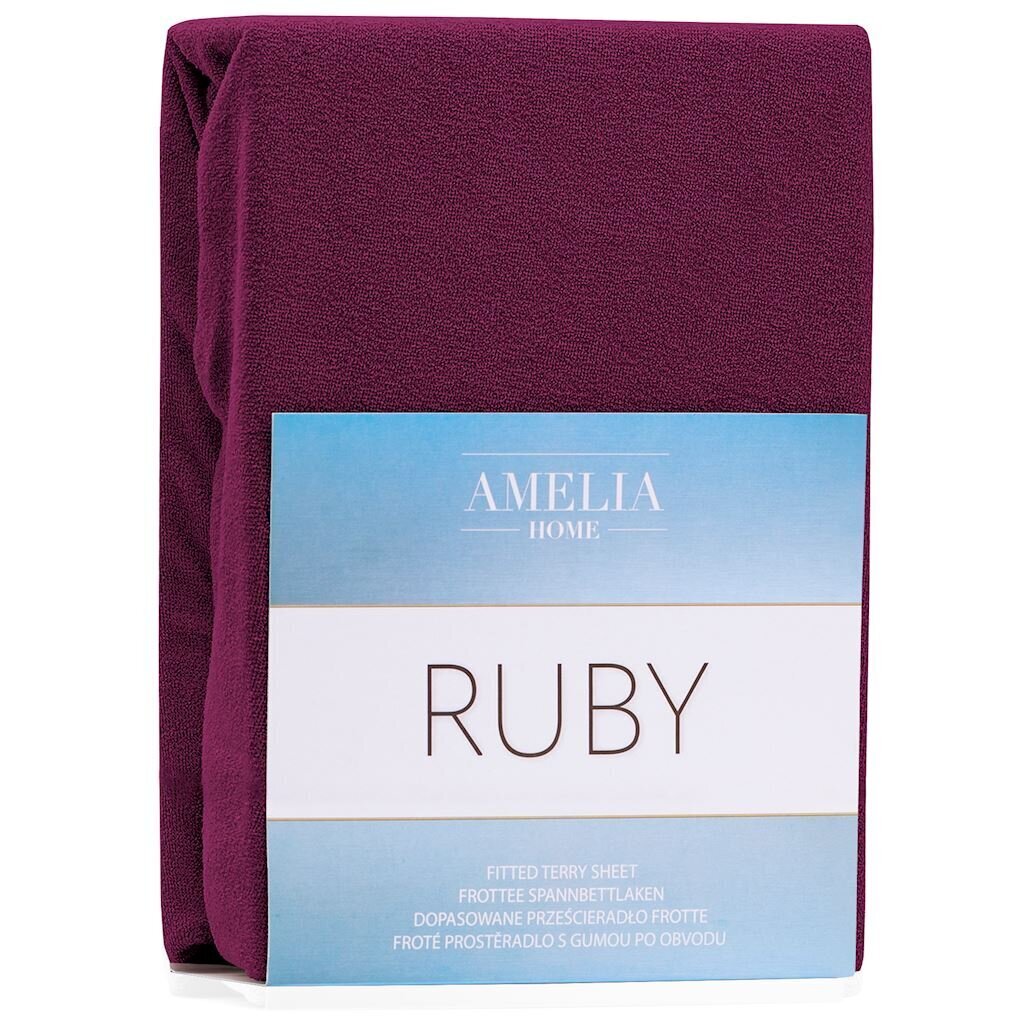 Amelia Home Ruby paklodė su guma 240x220 cm kaina ir informacija | Paklodės | pigu.lt