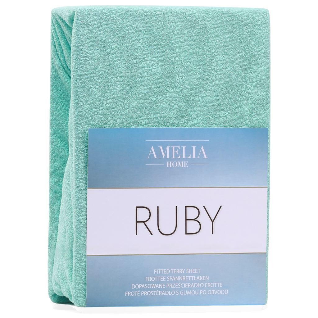 AmeliaHome frotinė paklodė su guma Ruby, 220x200 cm цена и информация | Paklodės | pigu.lt