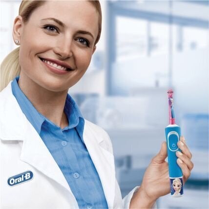 Oral-B D100 Vitality Kids Frozen kaina ir informacija | Elektriniai dantų šepetėliai | pigu.lt