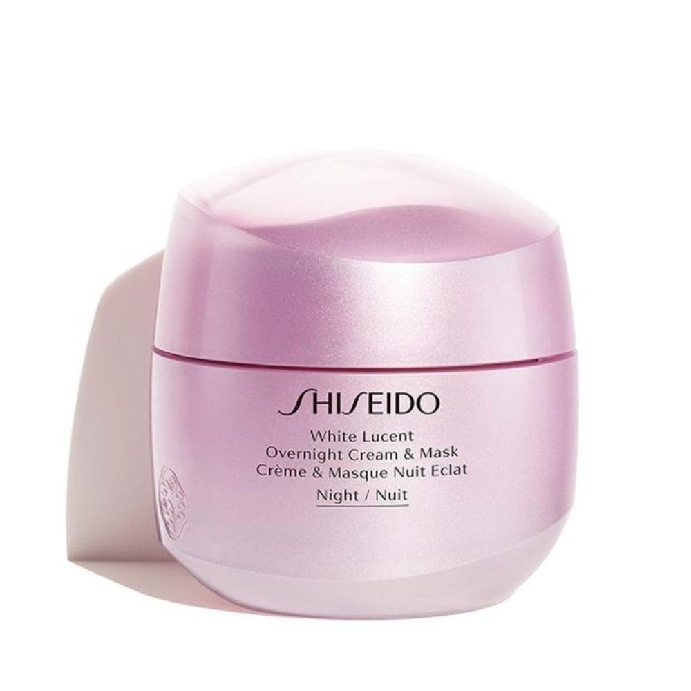 Naktinis veido kremas-kaukė Shiseido White Lucent Overnight Cream & Mask, 75 ml kaina ir informacija | Veido kremai | pigu.lt