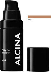 Makiažo pagrindas Alcina Sillky Matt SPF15 30 ml, Dark kaina ir informacija | Makiažo pagrindai, pudros | pigu.lt