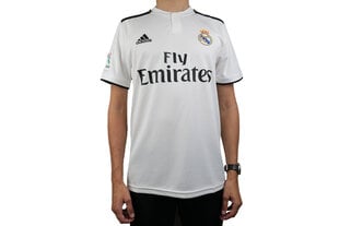 Спортивная футболка с коротким рукавом, Мужская Adidas Real Madrid Белый 18/19 (1ª) цена и информация | Adidas Мужская одежда | pigu.lt