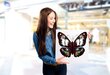 Reprodukcija Mistinis drugelis, 100x100 cm kaina ir informacija | Reprodukcijos, paveikslai | pigu.lt