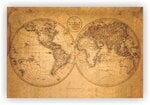 Kamštinis paveikslas - Senasis pasaulis [Kamštinis žemėlapis], 90x60 cm.