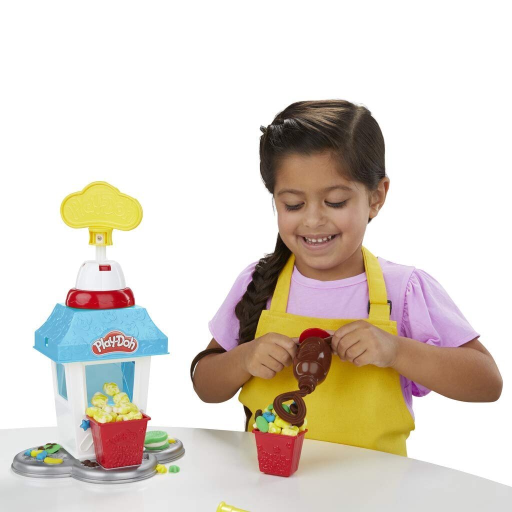 Plastilino rinkinys Spalvų kalnas Play-Doh Pop Corn Party, E5110 цена и информация | Lavinamieji žaislai | pigu.lt