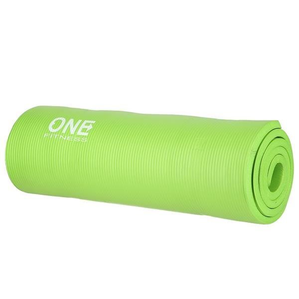 Jogos kilimėlis One Fitness NBR YM40 183x61x1,5 cm, žalias цена и информация | Kilimėliai sportui | pigu.lt