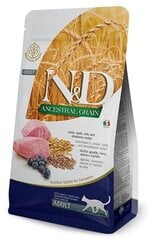 Farmina N&D Ancestral Grain Cat su ėriena, spelta, avižomis ir mėlynėmis, 5 kg kaina ir informacija | Sausas maistas katėms | pigu.lt