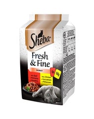 Sheba Fresh&Fine с курицей, уткой и говядиной, 6х50 г цена и информация | Консервы для кошек | pigu.lt