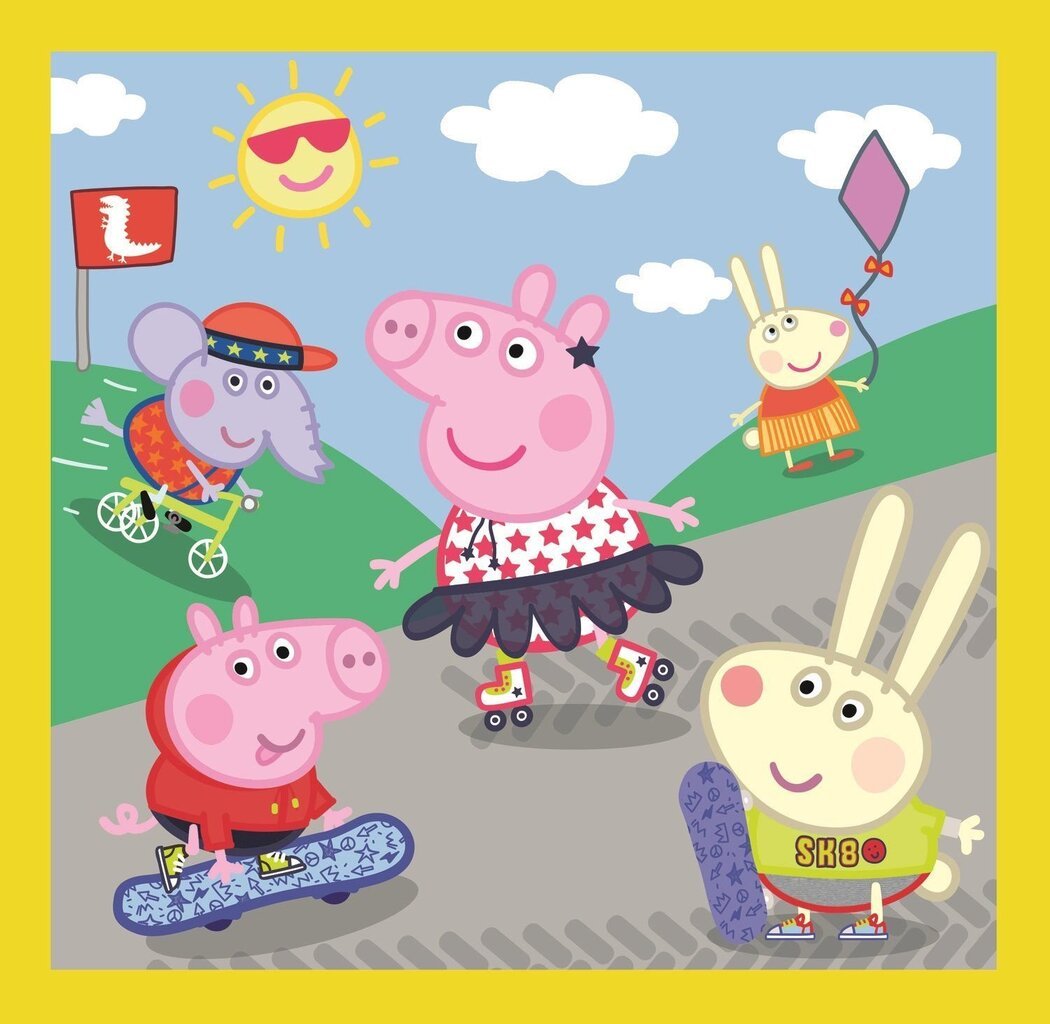 Dėlionių rinkinys Trefl Kiaulytė Pepa (Peppa Pig ) 3 in 1, 20+50+36 d. kaina ir informacija | Dėlionės (puzzle) | pigu.lt