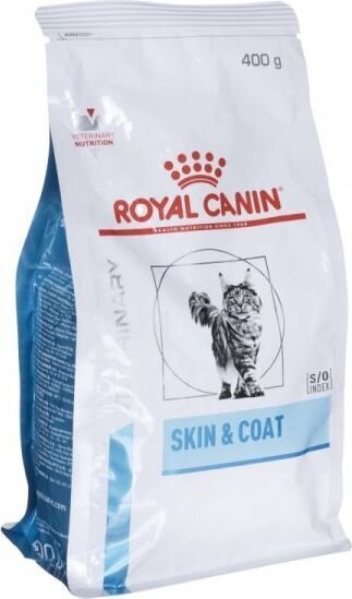 Royal Canin Feline Skin & Coat sausas maistas suaugusioms katėms, su paukštiena, 400 g цена и информация | Sausas maistas katėms | pigu.lt