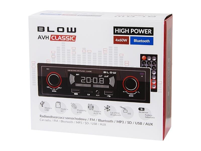 BLOW CLASSIC 78-287 цена и информация | Automagnetolos, multimedija | pigu.lt