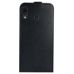 Mocco Kabura Rubber Case Вертикальный Eco Кожаный Чехол для телефона Samsung A205 Galaxy A20 / Galaxy A30 Черный цена и информация | Чехлы для телефонов | pigu.lt