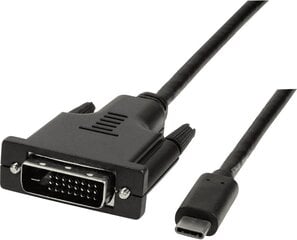 Кабель LogiLink UA0331 USB-C - DVI, 1,8 м цена и информация | Кабели для телефонов | pigu.lt
