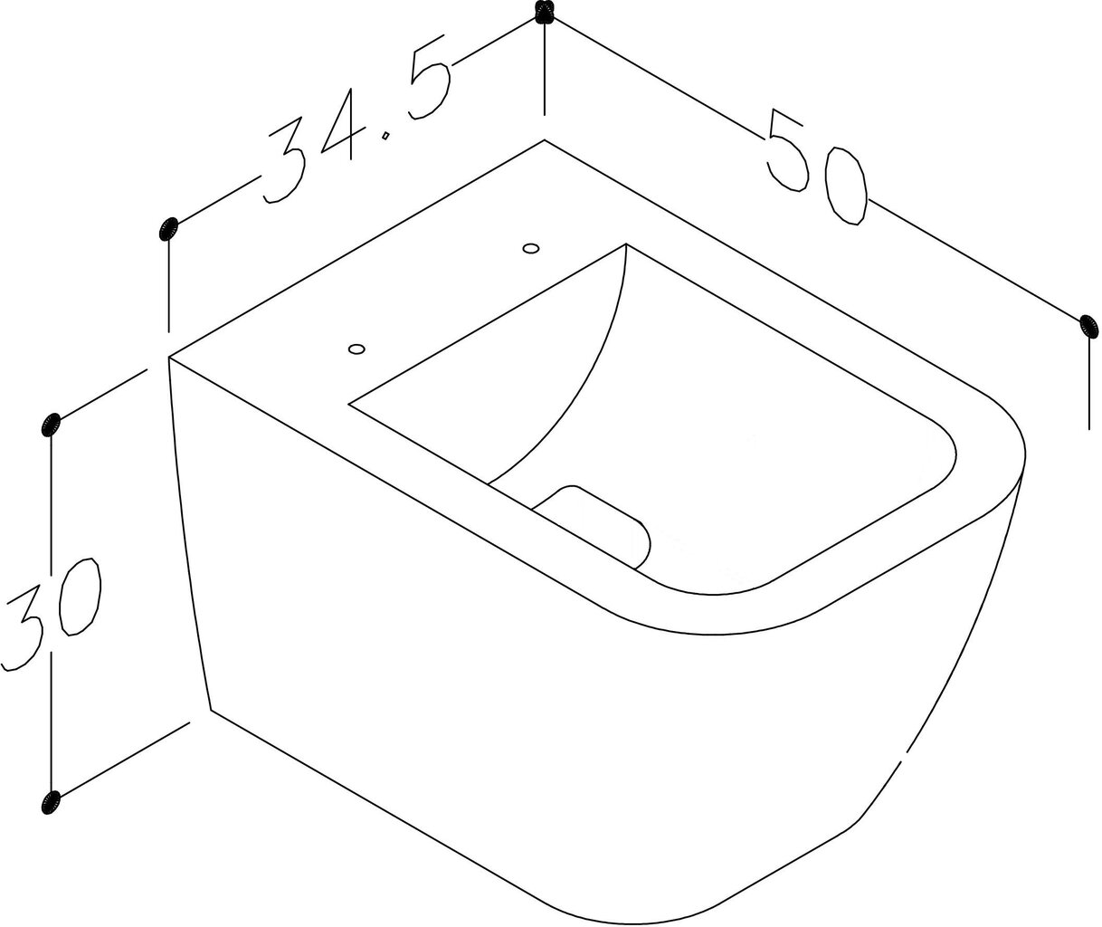 Kamė Bormida W771 Rimless pakabinamas unitazas kaina ir informacija | Klozetai | pigu.lt