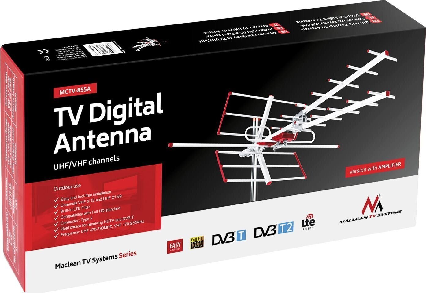 Maclean MCTV-855A цена и информация | TV antenos ir jų priedai | pigu.lt