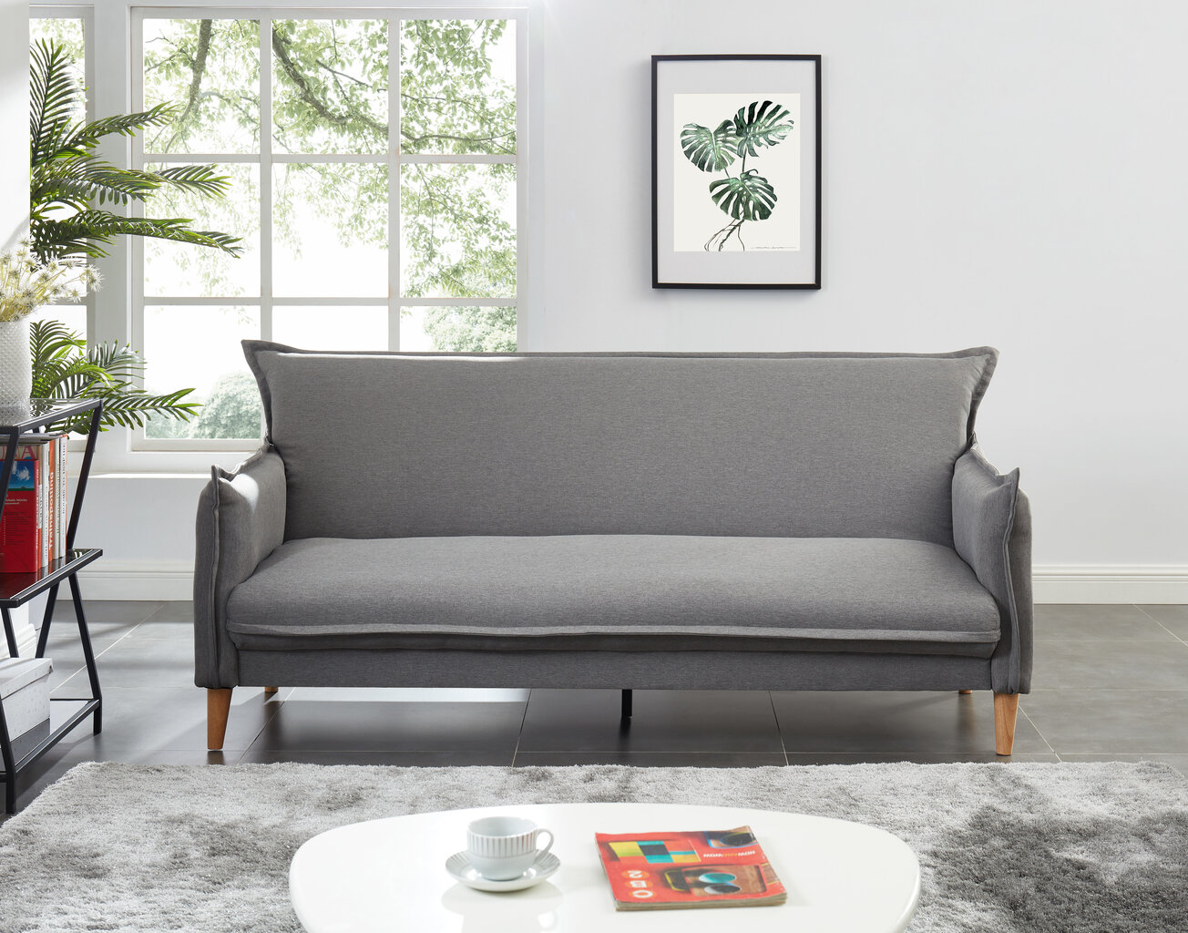 Sofa NORE Riva, pilka kaina ir informacija | Sofos | pigu.lt