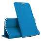 Mocco Carbon Leather Book Case For Samsung A205 Galaxy A20 / A305 Galaxy A30 Blue kaina ir informacija | Telefono dėklai | pigu.lt