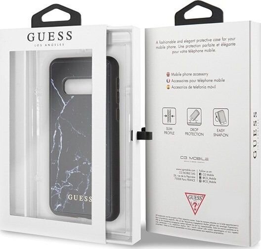 Guess GUHCS10LHYMABK skirtas Samsung Galaxy S10e, juodas kaina ir informacija | Telefono dėklai | pigu.lt